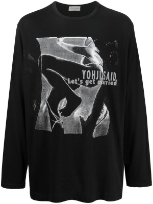 

Pigment long-sleeve T-shirt, Yohji Yamamoto Pigment long-sleeve T-shirt