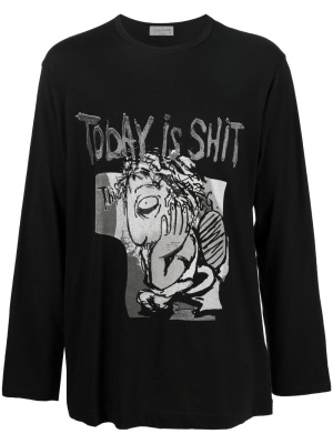

Pigment long-sleeve T-shirt, Yohji Yamamoto Pigment long-sleeve T-shirt