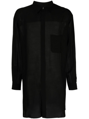 

Sheer-finish long shirt, Yohji Yamamoto Sheer-finish long shirt