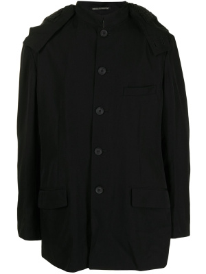 

Hooded button-down coat, Yohji Yamamoto Hooded button-down coat