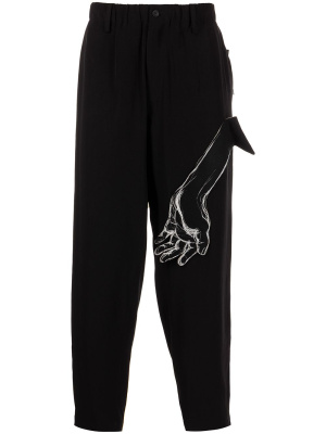 

Hand-illustrated tapered trousers, Yohji Yamamoto Hand-illustrated tapered trousers