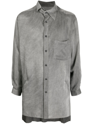 

Asymmetric-collar long-sleeve shirt, Yohji Yamamoto Asymmetric-collar long-sleeve shirt