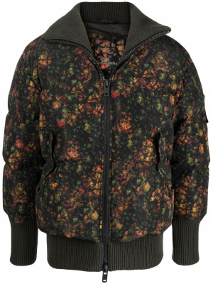 

Floral-print padded jacket, Emporio Armani Floral-print padded jacket