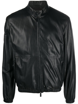 

Perforated leather bomber jacket, Emporio Armani Perforated leather bomber jacket