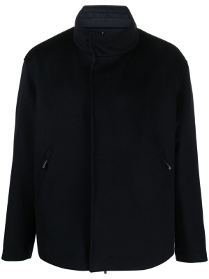 

High neck concealed fastening jacket, Emporio Armani High neck concealed fastening jacket