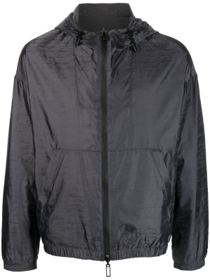 

Logo-print hooded jacket, Emporio Armani Logo-print hooded jacket