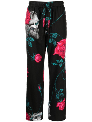 

Wildside cotton wide-leg trousers, Yohji Yamamoto Wildside cotton wide-leg trousers