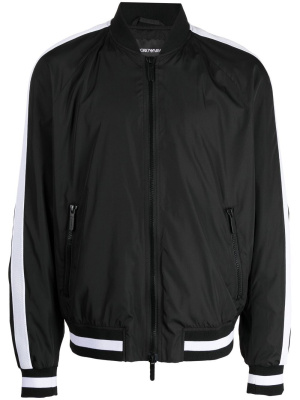 

Rear logo-print detail bomber jacket, Emporio Armani Rear logo-print detail bomber jacket