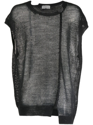 

Semi-sheer cotton T-shirt, Yohji Yamamoto Semi-sheer cotton T-shirt