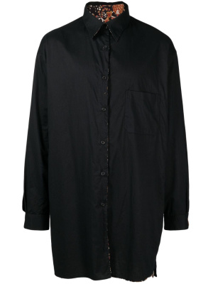 

Floral-print buttoned shirt, Yohji Yamamoto Floral-print buttoned shirt