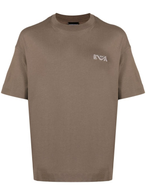 

Logo-patch cotton T-shirt, Emporio Armani Logo-patch cotton T-shirt