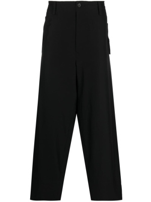 

Elasticated-waistband straight-leg trousers, Yohji Yamamoto Elasticated-waistband straight-leg trousers