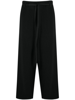 

Drawstring loose leg trousers, Yohji Yamamoto Drawstring loose leg trousers