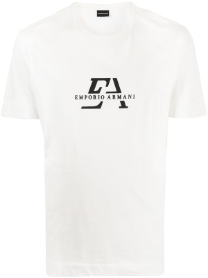 

Logo-print cotton T-Shirt, Emporio Armani Logo-print cotton T-Shirt
