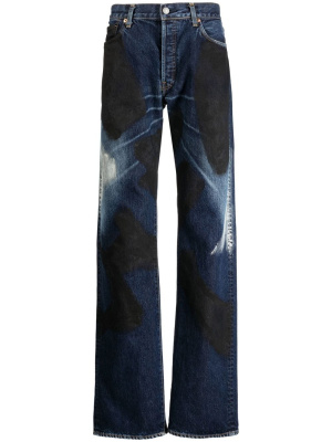 

Painted straigth-leg jeans, Yohji Yamamoto Painted straigth-leg jeans