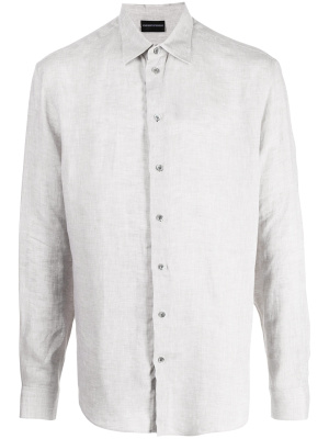 

Long-sleeve linen shirt, Emporio Armani Long-sleeve linen shirt