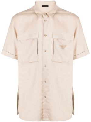 

Embroidered-logo short-sleeve shirt, Emporio Armani Embroidered-logo short-sleeve shirt
