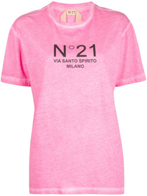 

Logo-print short-sleeve T-shirt, Nº21 Logo-print short-sleeve T-shirt