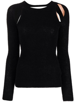 

Cut-out-detailed knit top, Nº21 Cut-out-detailed knit top