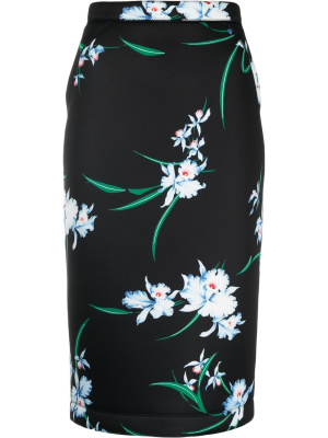 

Floral-print pencil knee-length skirt, Nº21 Floral-print pencil knee-length skirt