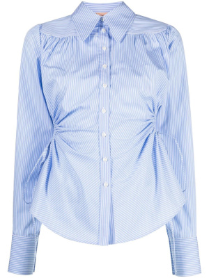 

Gathered sides pinstriped shirt, Nº21 Gathered sides pinstriped shirt