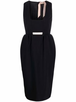 

Square-neck midi dress, Nº21 Square-neck midi dress