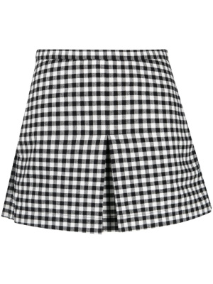 

Rock check-print pleated skirt, Nº21 Rock check-print pleated skirt