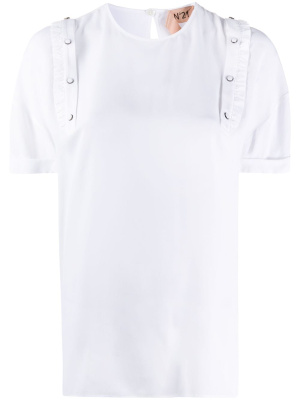 

Ruffled crew-neck T-shirt, Nº21 Ruffled crew-neck T-shirt