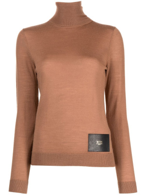 

Logo-patch roll-neck jumper, Nº21 Logo-patch roll-neck jumper