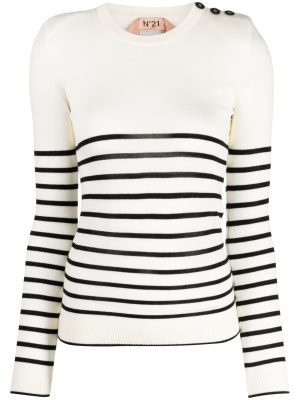 

Striped wool knitted top, Nº21 Striped wool knitted top