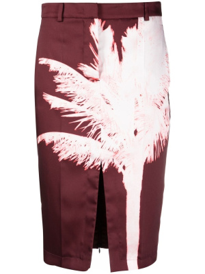 

Palm-tree pencil skirt, Nº21 Palm-tree pencil skirt
