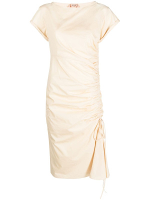 

Ruched short-sleeve midi dress, Nº21 Ruched short-sleeve midi dress