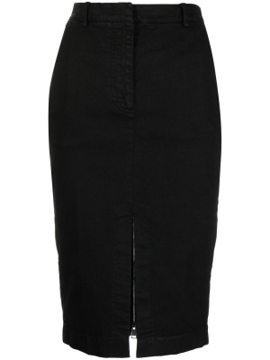 

Slit-detail denim skirt, Nº21 Slit-detail denim skirt