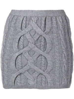 

Cable-knit wool-blend skirt, Nº21 Cable-knit wool-blend skirt