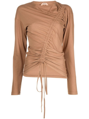 

Gathered-detail long sleeve top, Nº21 Gathered-detail long sleeve top