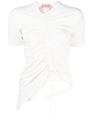 

Draped-design short-sleeve top, Nº21 Draped-design short-sleeve top