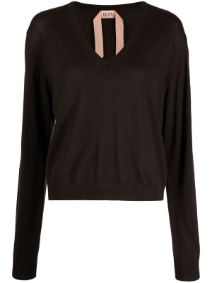 

V-neck virgin wool jumper, Nº21 V-neck virgin wool jumper