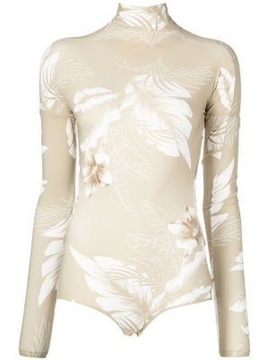 

All-over leaf-print body, Nº21 All-over leaf-print body