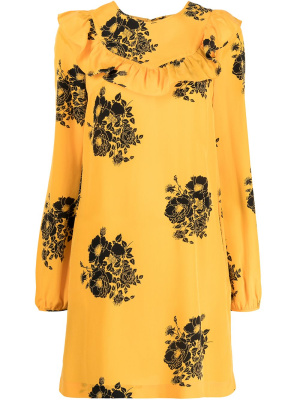 

Floral-print ruffled mini dress, Nº21 Floral-print ruffled mini dress