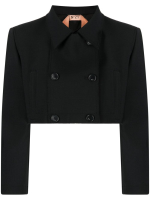 

Long-sleeve double-breasted cropped jacket, Nº21 Long-sleeve double-breasted cropped jacket