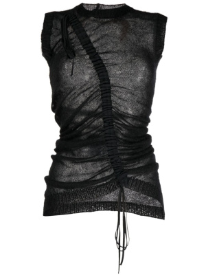 

Draped-design sleeveless top, Nº21 Draped-design sleeveless top