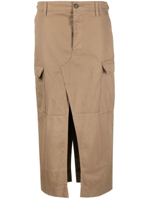 

Slit-detail cargo skirt, Nº21 Slit-detail cargo skirt
