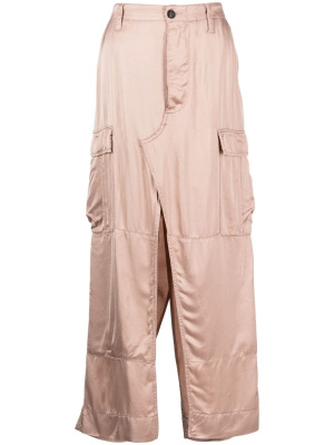 

Satin-finish straight skirt, Nº21 Satin-finish straight skirt
