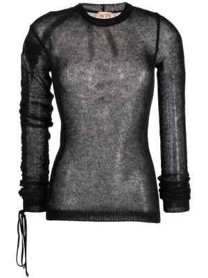 

Fine-knit drawstring jumper, Nº21 Fine-knit drawstring jumper