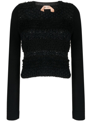 

Open-knit round-neck sweater, Nº21 Open-knit round-neck sweater