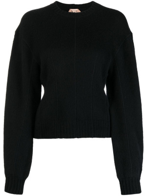 

Seam-detail virgin-wool jumper, Nº21 Seam-detail virgin-wool jumper