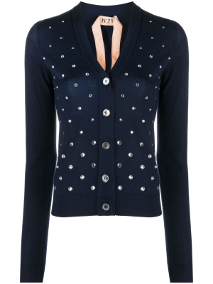 

Crystal-embellished knit cardigan, Nº21 Crystal-embellished knit cardigan