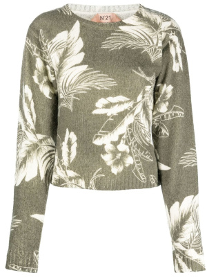 

Floral-knit jumper, Nº21 Floral-knit jumper