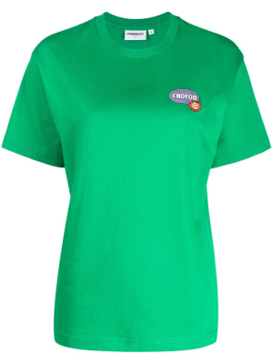 

Slogan-print short-sleeve T-shirt, CHOCOOLATE Slogan-print short-sleeve T-shirt