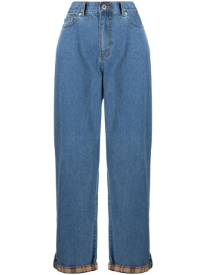 

Straight-leg cut denim jeans, CHOCOOLATE Straight-leg cut denim jeans